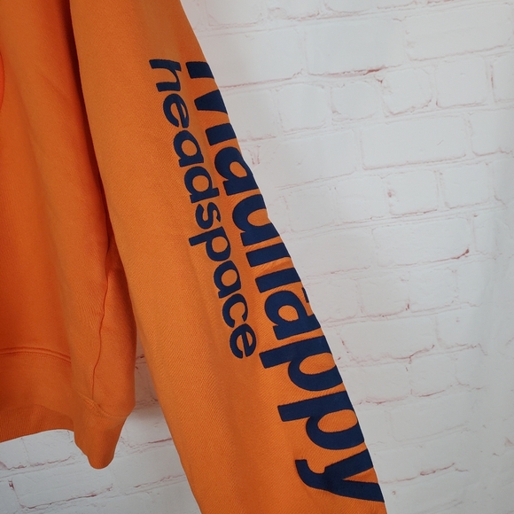 NEW Madhappy Headspace Heritage Crewneck Sweatshirt XS Unisex Orange Long Sleeve - Picture 9 of 15